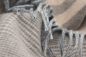 Preview: Biederlack Kaschmirplaid 'Twin Check' 150 x 200 cm Beige