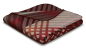 Preview: Biederlack Wohn- und Kuscheldecke 'Vibrance' 150 x 200 cm Rot