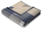 Preview: Biederlack Wohn- und Kuscheldecke 'Blue Woven' 150 x 200 cm Blau
