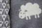 Preview: David Fussenegger Wohndecke Deco 'Schafe' 130 x 200 cm Grau