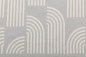 Preview: David Fussenegger Wohndecke Bett Divan Überwurf Nova 'Bögen' 145 x 220 cm Filz - Hellgrau