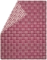Preview: David Fussenegger Kurzflor- Wohndecke Savona 'Herzen' 150 x 200 cm Bordeaux - Rot