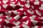 Preview: David Fussenegger Kurzflor- Wohndecke Savona 'Herzen' 150 x 200 cm Bordeaux - Rot