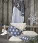 Preview: David Fussenegger Kurzflor- Wohndecke Savona 'Schlittschuh' 150 x 200 cm Hellblau