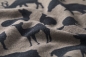 Preview: David Fussenegger Wohndecke Luca 'Waldtiere' 140 x 200 cm Rauch - Beige
