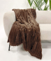 Preview: Dutch Decor Kuscheldecke 'Ricky' 150 x 200 cm Chocolate Martini - Braun