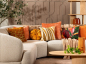 Preview: Dutch Decor Kissenhülle 'Domani' 45 x 45 cm Buckthorn Brown - Braun