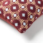 Preview: Dutch Decor Kissenhülle 'Lennox' 45 x 45 cm Maroon Banner - Rot