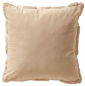 Preview: Dutch Decor Kissenhülle 'Pom' 45 x 45 cm Summer Sand - Beige