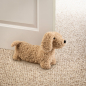 Preview: Textino Türstopper Dackel 'Babs' 24 x 37 cm Beige