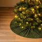 Preview: Textino Weihnachtsbaumdecke 'Lumi' 120 cm Bronze Green - Grün