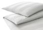Preview: elegante Mako-Satin Bettwäsche 'En Bloc' 135 x 200 cm Weiß