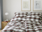 Preview: elegante Soft- Flanell Bettwäsche 'Westminster' 135 x 200 cm Wine - Rot