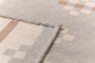 Preview: David Fussenegger Wohndecke Amber 'Quilt' 140 x 200 cm Filz - Hellgrau