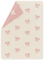 Preview: David Fussenegger Babydecke Maja 'Schleifchen' 75 x 100 cm Altrosa