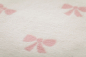 Preview: David Fussenegger Babydecke Maja 'Schleifchen' 75 x 100 cm Altrosa