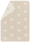 Preview: David Fussenegger Babydecke Maja 'Schleifchen' 75 x 100 cm Natur- Beige