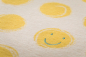 Preview: David Fussenegger Babydecke Juwel mit Stick 'Happy Faces' 70 x 90 cm Gelb