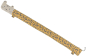 Preview: David Fussenegger Bettschlange Juwel 'Leo' 15 x 170 cm Gold- Gelb