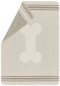 Preview: David Fussenegger Hundedecke 'Bones' 70 x 90 cm Rauch- Beige