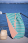 Preview: David Fussenegger Playa Frottee- Strandtuch 'Beach Party' 140 x 180 cm Mint- Grün