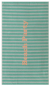 Preview: David Fussenegger Playa Frottee- Strandtuch 'Beach Party' 140 x 180 cm Mint- Grün