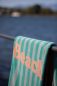 Preview: David Fussenegger Playa Frottee- Strandtuch 'Beach Party' 140 x 180 cm Mint- Grün