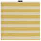 Preview: David Fussenegger Sitzkissen Porto 'Streifen' 40 x 40 cm Hellgelb