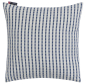 Preview: David Fussenegger Kissenhülle Riva 'Streifen strukturiert' 40 x 40 cm Marine- Blau