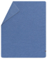 Preview: David Fussenegger Wolldecke Merano 'Fischgrät' 160 x 200 cm Jeans- Blau