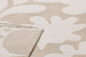 Preview: David Fussenegger Wohndecke Plaid Carla 'Flowers' 135 x 200 cm Zement- Beige