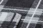 Preview: David Fussenegger Kurzflor- Wohndecke Savona 'Tartan' 150 x 200 cm Anthrazit