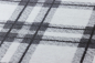 Preview: David Fussenegger Kurzflor- Wohndecke Savona 'Tartan' 150 x 200 cm Anthrazit