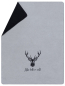 Preview: David Fussenegger Kurzflor- Wohndecke Savona 'Alles halb so wild' 150 x 200 cm Filz- Grau