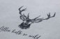 Preview: David Fussenegger Kurzflor- Wohndecke Savona 'Alles halb so wild' 150 x 200 cm Filz- Grau