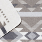 Preview: David Fussenegger Kurzflor- Wohndecke Savona 'Aztek' 150 x 200 cm Schamm- Beige