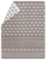 Preview: David Fussenegger Kurzflor- Wohndecke Savona 'Norweger' 150 x 200 cm Schamm- Beige