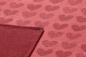 Preview: David Fussenegger Wohndecke Sylt 'Herzen/Love' 140 x 200 cm Rot