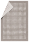Preview: David Fussenegger Wohndecke Sylt 'Herzen/Love' 140 x 200 cm Rauch- Beige