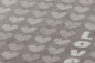 Preview: David Fussenegger Wohndecke Sylt 'Herzen/Love' 140 x 200 cm Rauch- Beige