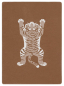 Preview: David Fussenegger Wohndecke Silvretta 'Tiger' 140 x 200 cm Kork- Braun