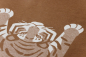 Preview: David Fussenegger Wohndecke Silvretta 'Tiger' 140 x 200 cm Kork- Braun