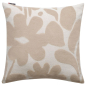 Preview: David Fussenegger Kissenhülle Carla 'Flowers' 50 x 50 cm Zement- Beige