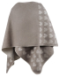 Preview: David Fussenegger Poncho Silvretta 'Herzen/Love' 70 x 140 cm Rauch- Beige