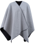 Preview: David Fussenegger Poncho Silvretta 'Hirsch' 70 x 140 cm Filz- grau