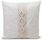 Preview: Gözze Kissenhülle Boho 50 x 50 cm Creme