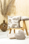 Preview: Magma Kissenhülle 'Hubertus' 45 x 45 cm Sand - Beige