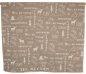 Preview: David Fussenegger Wohndecke Luca 'sketchnotes outdoor' 140 x 200 cm Rauch - Beige