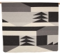 Preview: David Fussenegger Wohndecke Silvretta 'abstrakt' 140 x 200 cm Anthrazit