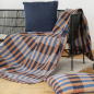 Preview: David Fussenegger Kissenhülle Nova 'Stäbchen' 40 x 60 cm Navy - Blau